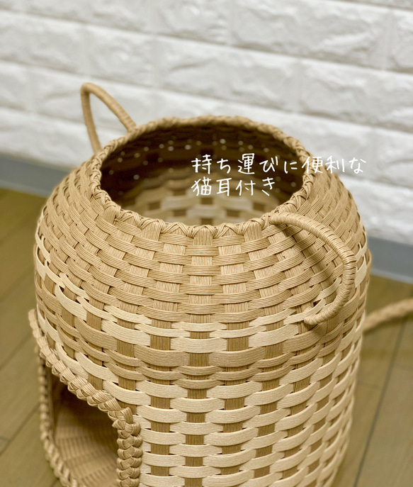 【受注製作】オリジナルにゃんちぐら♡上から下から楽しめる 持ち運び便利な猫耳 猫じゃらしにもなる尻尾がcute♡ 8枚目の画像