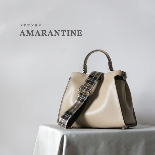 2wayショルダーバッグカジュアルハンドバッグベージュ職場 大人 2way