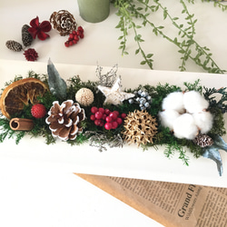 クリスマスキャンドルリース〜Christmas〜 プリザーブドフラワー