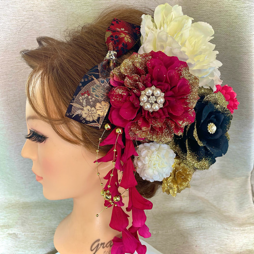 ピンク　和装髪飾り　成人式髪飾り　振袖髪飾り　着物髪飾り　色打掛髪飾り　結婚式 ピンク 和装髪飾り 振袖髪飾り 成人式髪飾り 色打掛髪飾り 結婚式髪