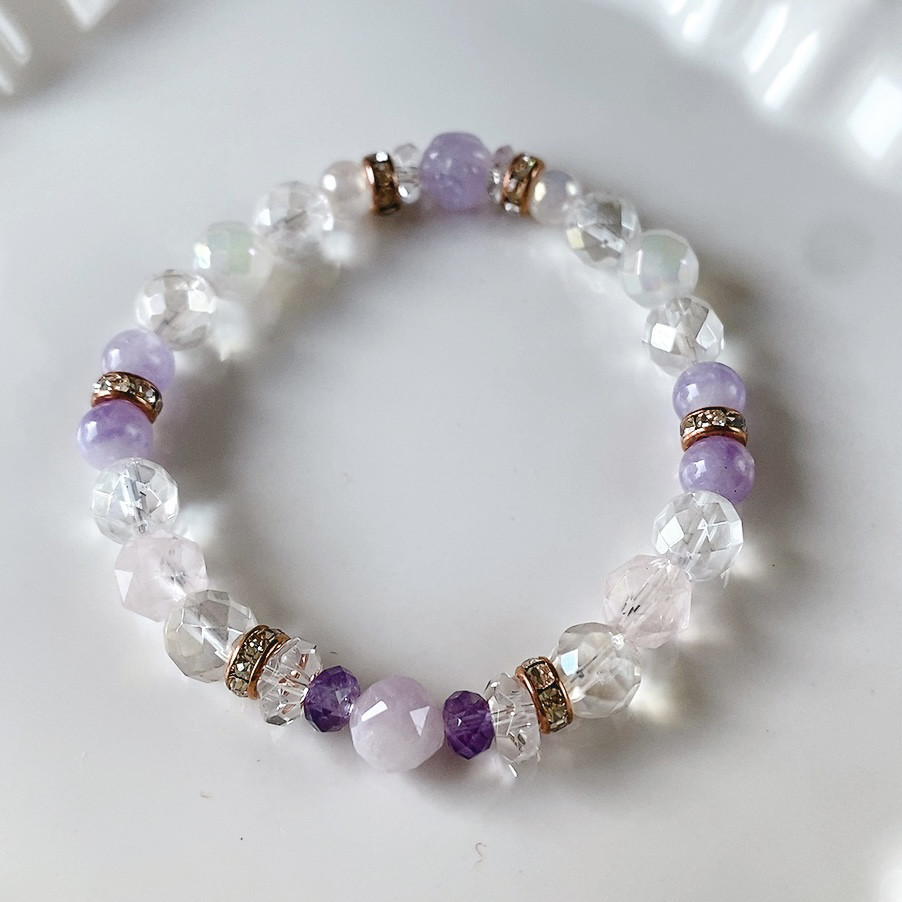 慈愛の女神♡クンツァイト・ローズクオーツ・アメジスト