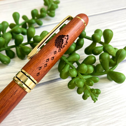 手作り 高級 木製 水性ボールペン 磁石付きキャップ アフリカ産 堅木