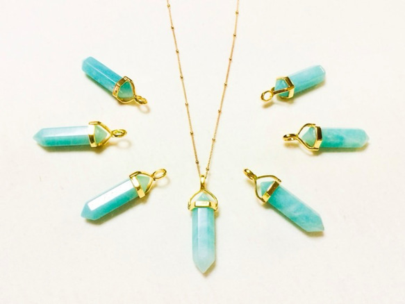 14kgf／Amazonite necklace 1枚目の画像