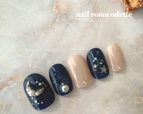 ピクシーネイル チップ 10個セット シルバー装飾 ピクシーネイル