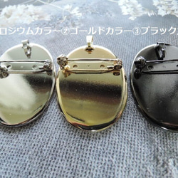 （116）素敵なカメオスズランアクリルカメオ高品質日本製☆2WAYペンダントブローチ　ブラック×クリーム。・。・ 11枚目の画像