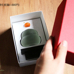 しっとりガラスの鏡餅 赤 9枚目の画像