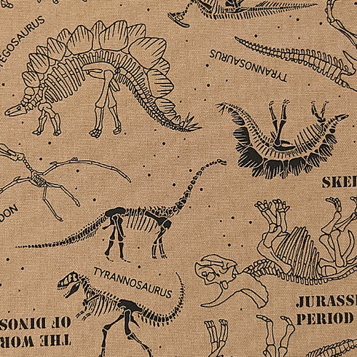 入園入学オーダーページ　恐竜　化石　男の子　ハンドメイド 生地 入学 入園 布 綿オックス ボーンダイナソー 恐竜柄 化石 通園