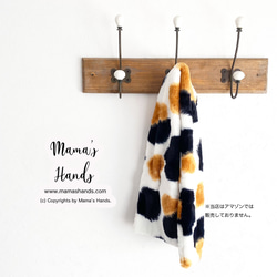 精選作品⭐️ 已售出277件《三色貓的溫暖》人人都愛毛茸茸的貓咪披肩圍巾 第2張的照片