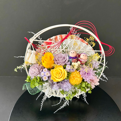 富士山フラワーアレンジ♡お誕生日プレゼント・還暦古希喜寿傘寿米寿