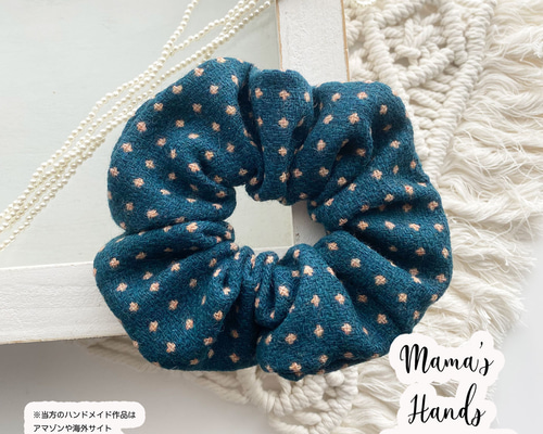 ⭐️7点売れました⭐️《 ブルーグリーン ドット織り》 おしゃれな