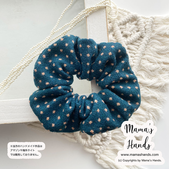 ⭐️7点売れました⭐️《 ブルーグリーン ドット織り》 おしゃれな 