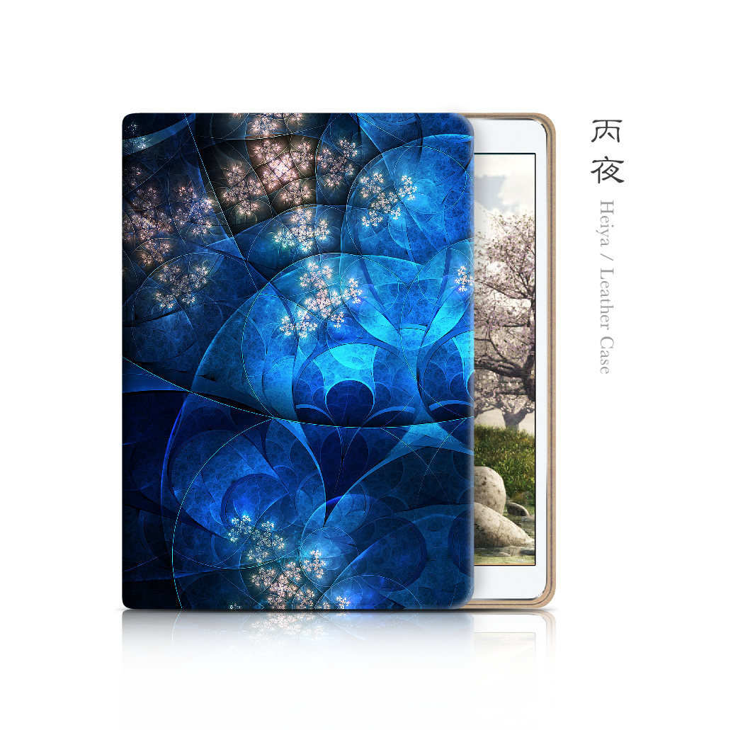 丙夜 - 和風iPadケース【レザー製・タブレットケース】