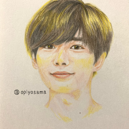 似顔絵オーダー　似顔絵　A4サイズ　ハガキサイズ　2枚 f9e1d4ede6189b7bf57326b61c2a1a