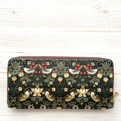 選べる＊ラミネート＊ ラウンドファスナー長財布 10×20㎝ リバティ