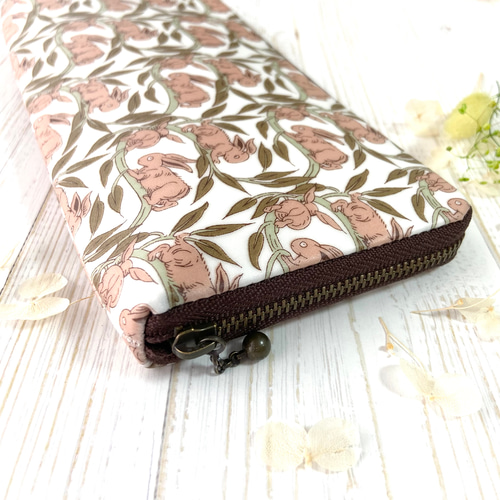 選べる＊ラミネート＊ ラウンドファスナー長財布 10×20㎝ リバティ