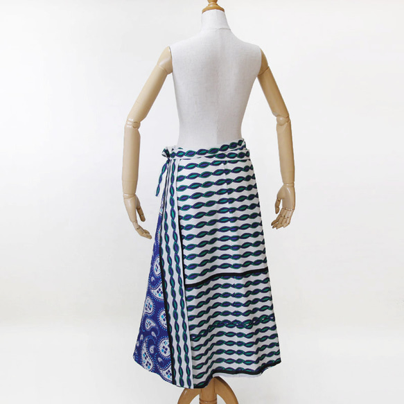 カンガの巻きスカート｜アフリカ布スカート ロングスカート アフリカンプリント 