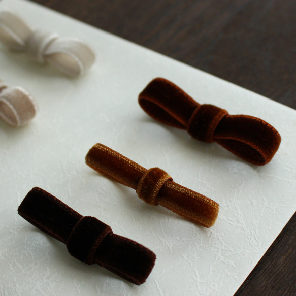 ベロアリボン【日本製/両面】3・6・9・12・18・24・36・48mm幅★CO6900ベルベット/248ライトブラウン 11枚目の画像