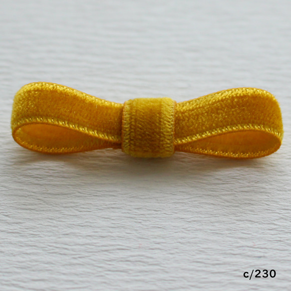 ベロアリボン【日本製/両面】3・6・9・12・18・24・36・48mm幅★CO6900ベルベット/230金木犀 8枚目の画像