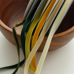 ベロアリボン【日本製/両面】3・6・9・12・18・24・36・48mm幅★CO6900ベルベット/230金木犀 14枚目の画像