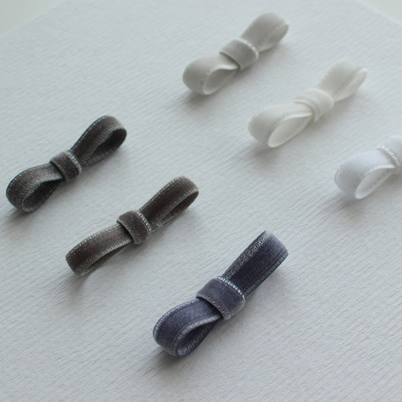 ベロアリボン【日本製/両面】CO6900ベルベット 3〜48mm幅 /264ブルーグレー 8枚目の画像