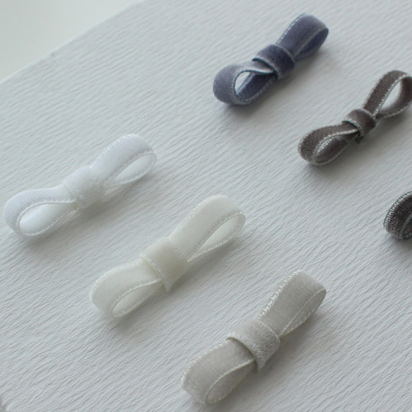 ベロアリボン【日本製/両面】CO6900ベルベット 3〜48mm幅 /264ブルーグレー 9枚目の画像