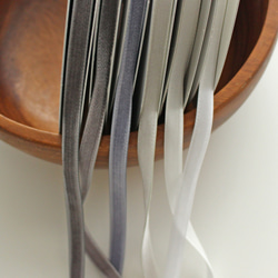 ベロアリボン【日本製/両面】CO6900ベルベット 3〜48mm幅 /264ブルーグレー 10枚目の画像