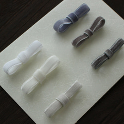 ベロアリボン【日本製/両面】CO6900ベルベット 3〜48mm幅 /264ブルーグレー 6枚目の画像