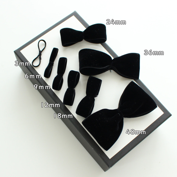 ベロアリボン【日本製/両面】CO6900ベルベット 3〜48mm幅 /264ブルーグレー 12枚目の画像