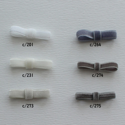 ベロアリボン【日本製/両面】3・6・9・12・18・24・36・48mm幅★CO6900ベルベット/275グレー 10枚目の画像