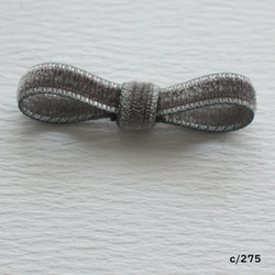 ベロアリボン【日本製/両面】3・6・9・12・18・24・36・48mm幅★CO6900ベルベット/275グレー 9枚目の画像