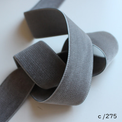 ベロアリボン【日本製/両面】3・6・9・12・18・24・36・48mm幅★CO6900ベルベット/275グレー 8枚目の画像