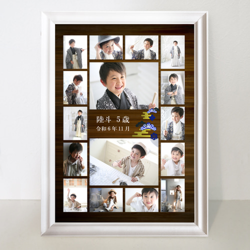 NO71 A3 A4 七五三 ウェルカムボード 高品質写真プリント 還暦祝い