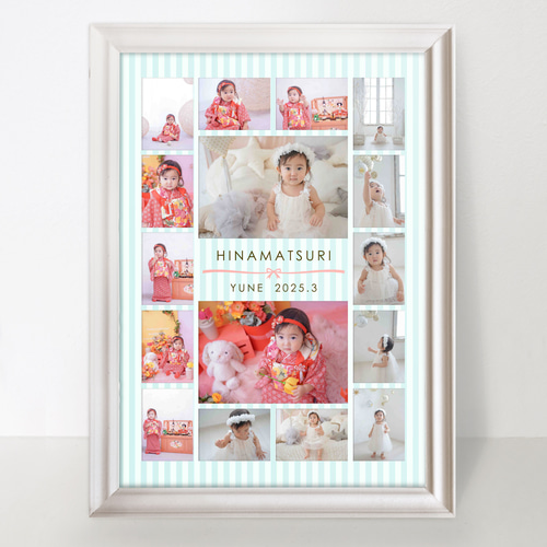 NO71 A3 A4 七五三 ウェルカムボード 高品質写真プリント 還暦祝い