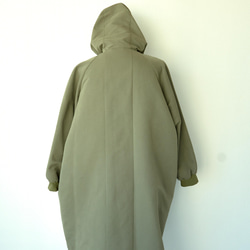 森之學：防雨防風！防水絎縫斗篷外套（卡其色） 第16張的照片