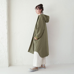 森之學：防雨防風！防水絎縫斗篷外套（卡其色） 第17張的照片