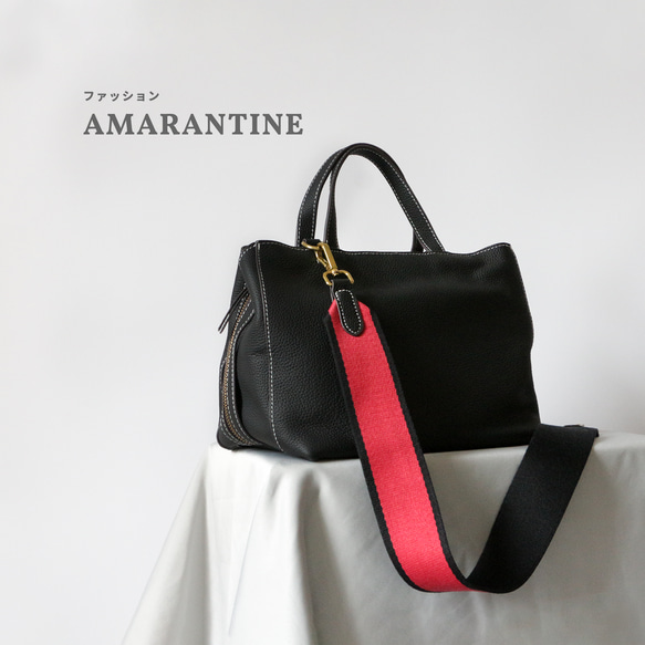 柔らかい牛革身軽ショルダーバッグ斜め掛け2wayバッグ黒 ショルダー