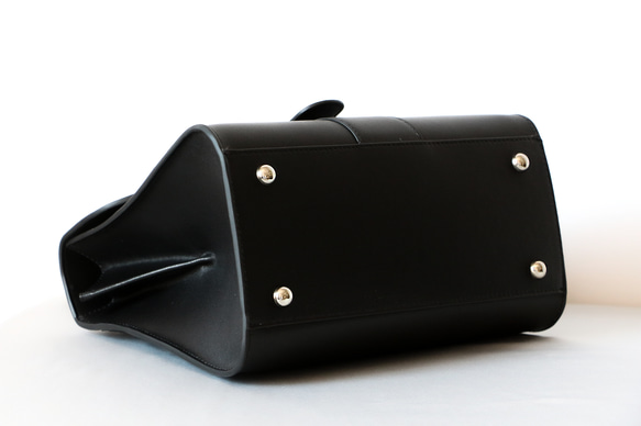 2Wayシンプルな高級牛革ハンドバッグ斜め掛けショルダーバッグハンドバッグ出会いブラック卒業式バッグ 7枚目の画像