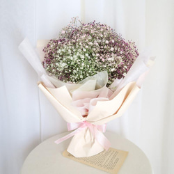 母の日ギフトpink gradation baby's breath bouquetピンクグラデーションかすみそう花束 5枚目の画像