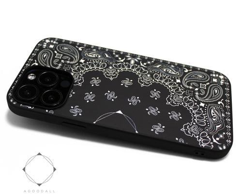 L*a様 ブラック ストライプデザイン iPhoneケース L*a様 ブラック