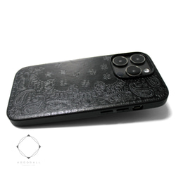 ブラックレザー エンボス加工 カードケース ソロ』(全5色)リザードエンボス/シンプルフォルムの本革製パス