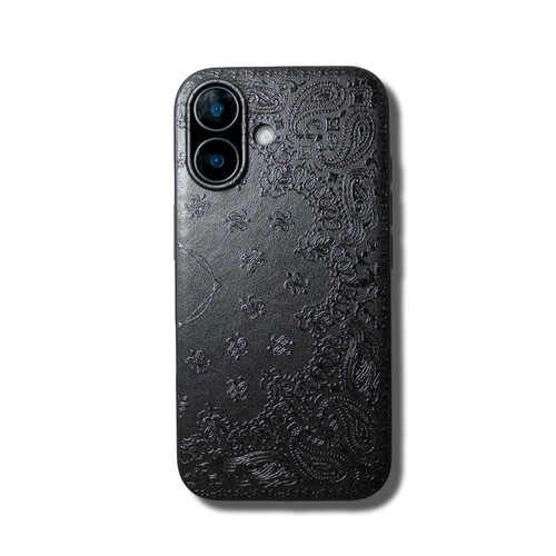 iPhone16pro/15/14/13/13mini/12~】特殊エンボス加工レザー