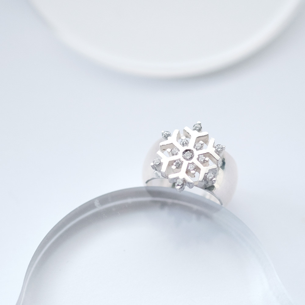 Bold 雪の結晶 イヤーカフ シルバー925