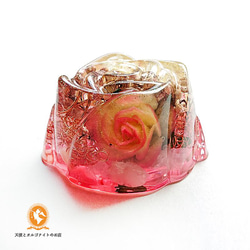 薔薇のオルゴナイト ローズクォーツ ピンクオパール rose1004rose00019 3枚目の画像