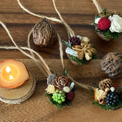 * vintage ornament ❀ シルバーの クルミオーナメント vintage ornament ❀ シルバーの クルミオーナメント vintage ornament