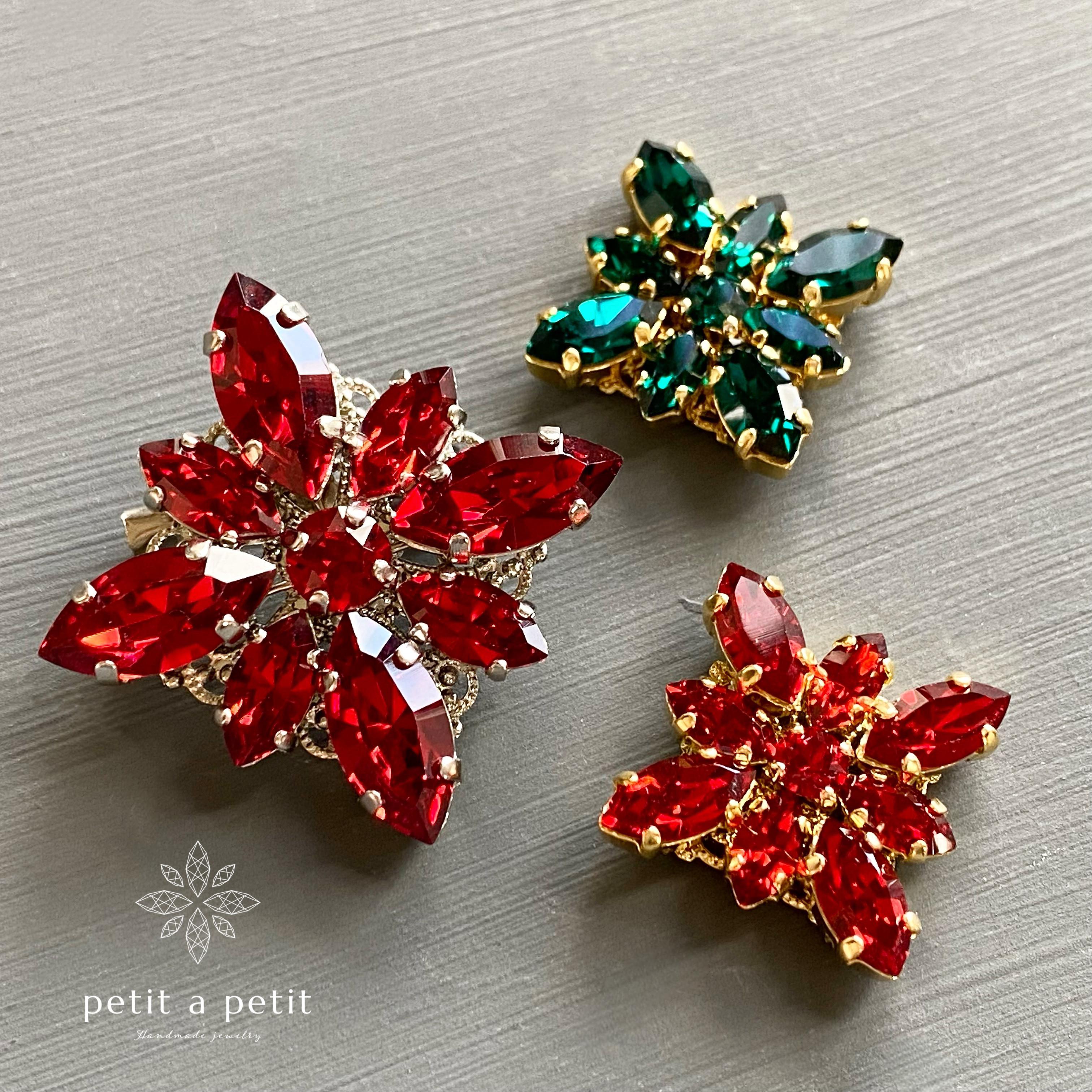 スワロフスキー　ブローチ　ヒトデ　レッド　赤 希少　極美品　SWAROVSKI