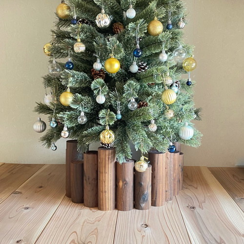 クリスマスツリー ウォルナット 足元隠し 足隠し スカート 12本
