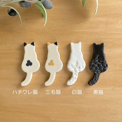 2 個小盤子和 2 個貓筷架套裝“你可以選擇！小貓盤子” 第4張的照片