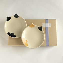2 個小盤子和 2 個貓筷架套裝“你可以選擇！小貓盤子” 第6張的照片