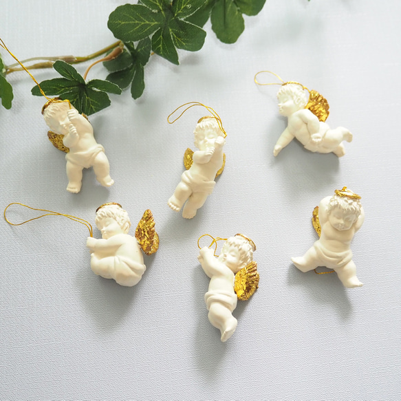 小さい天使のモビール6体セット（天使/エンジェル/飾り/オーナメント