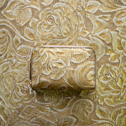 [終身免費保修] 硬幣盒金色辛西婭玫瑰皮革/G0182201srgdF 第2張的照片